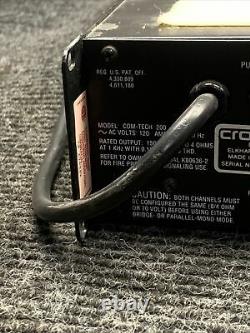 Crown Com Tech 200 2-channel 2-ch Amplificateur Stéréo Power Pro