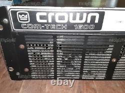 Crown Com-tech 1600 Amplificateur Professionnel Excellent État De Travail Quiet