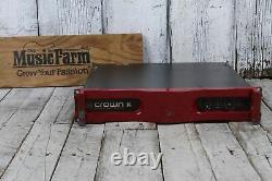 Crown Commercial Series K2 Amplificateur Professionnel Audio 2 Channel Power Amp Red