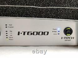 Crown I-t6000 I-tech 2 Canaux 6000w 4686.1 Heures Amplificateur D'alimentation Numérique Pro