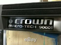Crown Macro-tech 9000i Amplifier Pro Audio