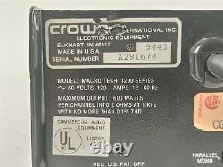 Crown Micro-tech 1200 Amplifieur De Puissance Audio Professionnel 2 Canaux LX
