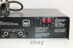 Crown Mt-1200 Pro Audio Pa Power Amplificateur W. Manuel (2x480w @ 4 Ohm/1300w Mono)