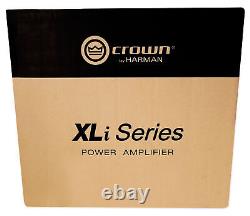 Crown Pro Audio XLi2500 1500 Watt 2 Channel DJ/PA Power Amplifier Amp XLI 2500 <br/>   <br/>
Amplificateur de puissance DJ/PA à 2 canaux Crown Pro Audio XLi2500 de 1500 watts