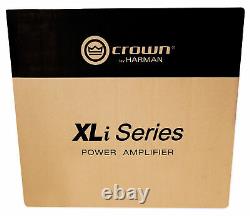 Crown Pro Audio Xli2500 1500w 2 Canaux Dj/pa Amplificateur+2 Speakon Aux Câbles 1/4