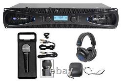 Crown Pro Xls1002 Xls 1002 700 Watt Dj/pa Amplificateur De Puissance Amp+headphones+mic
