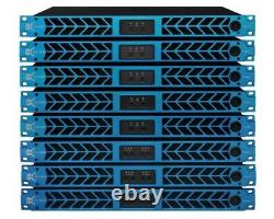 Cvr Audio D-1504 Blue Amplificateur De Puissance Professionnel 1 Espace 1500 Watts X 4 À 8
