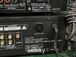 Définissez L'amplificateur D'alimentation Carver Av-405 Et Le Préamplificateur / Tuner Ct-29v Pro Logic A / V