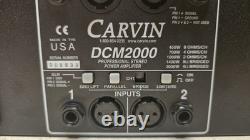 ÉCOUTEZ-LE ! Amplificateur de puissance professionnel Carvin DCM 2000 testé / entretenu - VOYEZ-LE