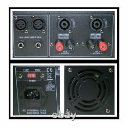 Emb Pro Pa4400 2200w 2 Channel Power Dj Amplificateur 2u Rack Mount Amp Stéréo Uc