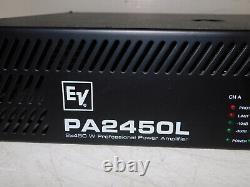 Ev Pa2450l 2x450 W Pouvoir Professionnel Amplifier Nettoyage Travail Testé