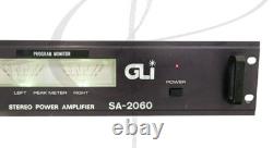 GLI PRO SA-2060 Amplificateur de puissance stéréo à deux canaux TESTÉ, FONCTIONNE TRÈS BIEN