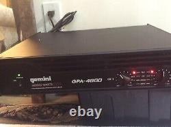 Gemini Pro Gpa-4800 4000w 2 Channel Power Dj Amplificateur 2u Rack Mount Amp Stéréo