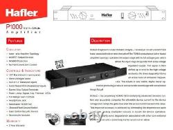 Hafler Trans Ana P1000 Amplificateur Professionnel De Puissance À 2 Canaux 110w