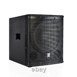 Haut-parleur subwoofer amplifié PRORECK SP-12X de 12 pouces pour PA DJ avec une puissance de 1000W et amplificateur de classe D