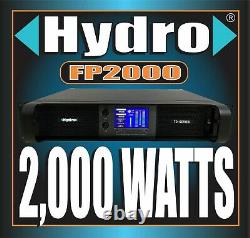 Hydro Fp2000 2/ch 2000w Pouvoir Professionnel Amplifier