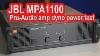 Jbl Mpa 1100 Qsc Audio Amplificateur Pro Audio Oldschool Test De Puissance En Watt