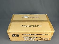 MUSYSIC Amplificateur DJ Professionnel 2000W 2 Canaux 2U Montable en Rack Stéréo