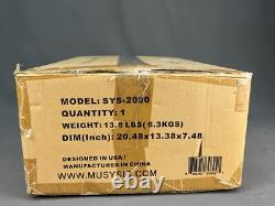 MUSYSIC Amplificateur DJ Professionnel 2000W 2 Canaux 2U Montable en Rack Stéréo