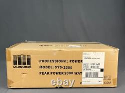 MUSYSIC Amplificateur DJ Professionnel 2000W 2 Canaux 2U Montable en Rack Stéréo