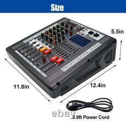 Mixeur 4 Canaux Pro avec Amplificateur de Puissance 700W et Pack Son Bluetooth 110V-220V