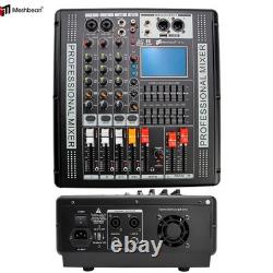 Mixeur 4 Canaux Pro avec Amplificateur de Puissance 700W et Pack Son Bluetooth 110V-220V