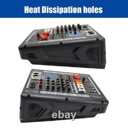 Mixeur 4 Canaux Pro avec Amplificateur de Puissance 700W et Pack Son Bluetooth 110V-220V