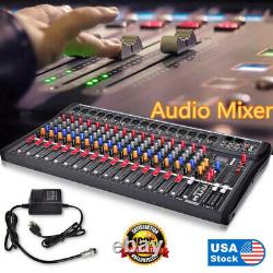 Mixeur Audio Professionnel 8/12/16 Amplificateur De Mixage De Puissance Channel Live Studio USA