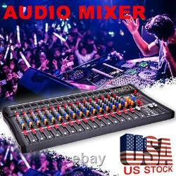 Mixeur Audio Professionnel 8/12/16 Amplificateur De Mixage De Puissance Channel Live Studio USA