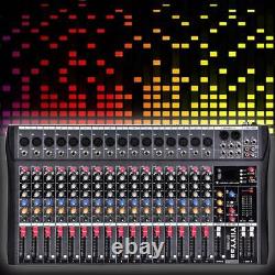 Mixeur Audio Professionnel 8/12/16 Amplificateur De Mixage De Puissance Channel Live Studio USA