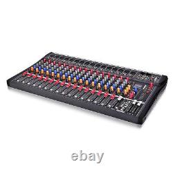 Mixeur Audio Professionnel 8/12/16 Amplificateur De Mixage De Puissance Channel Live Studio USA