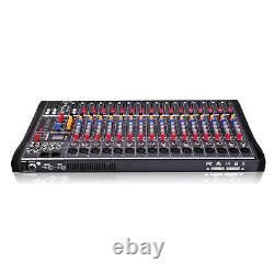 Mixeur Audio Professionnel 8/12/16 Amplificateur De Mixage De Puissance Channel Live Studio USA