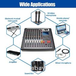 Mixeur amplifié Pro 8 canaux 700W avec amplificateur de mixage 99DSP USB 110V-240V