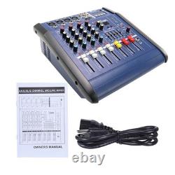 Mixeur amplifié professionnel 800W à 4 canaux Amplificateur de mixage de puissance Amp 16DSP USB