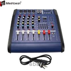 Mixeur amplifié professionnel 800W à 4 canaux Amplificateur de mixage de puissance Amp 16DSP USB