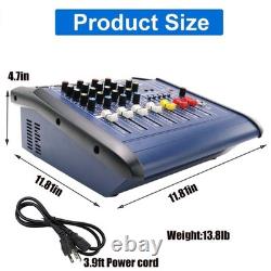 Mixeur amplifié professionnel 800W à 4 canaux Amplificateur de mixage de puissance Amp 16DSP USB