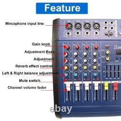 Mixeur amplifié professionnel 800W à 4 canaux Amplificateur de mixage de puissance Amp 16DSP USB