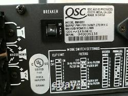Modèle Audio Qsc Rmx-850 Amplifieur D'alimentation Professionnel À 2 Canaux Tested