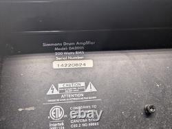 Moniteur amplifié pour batterie Simmons DA200S 200 W, enceinte active, amplificateur audio professionnel