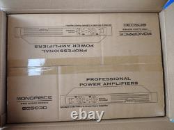 Monoprice 605030 amplificateur Studio-Pro de 300 watts, montage en rack 1U, avec pieds de 3/4 pouces