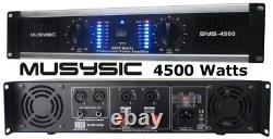 Musysic 2 Canal 4500w Amplificateur De Puissance Professionnel Sys-4500