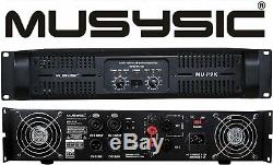 Musysic Professional 2 Canaux 9000watts Dj Pa Amplificateur De Puissance Du Signal Sur Mu-p9k