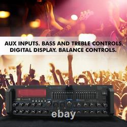 Nouveau mélangeur et amplificateur DJ Karaoke Technique Pro 2000 Watts avec Bluetooth intégré