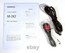 PRO TESTÉ ? Onkyo M-282 Amplificateur de puissance stéréo 200W ! Déclencheur 12V, 0,08 % THD ? GARANTIE