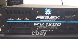 Peavey 1200 600w X 2 Pouvoirs Professionnels D'amplificateur De Puissance Stéréo Sur Le Travail