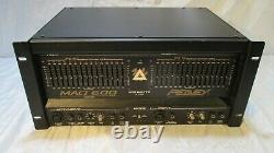 Peavey Maq 600 Dual Channel Pro Audio Amplificateur Feedback Control Eq Avec Pls