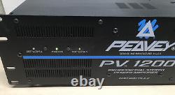Peavey Professional Pv-1200 Amplificateur De 2 Canaux (600w X2) Testé