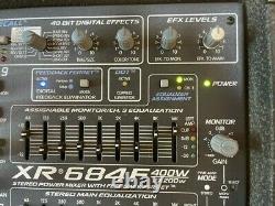 Peavey Xr684f 2 X 200w Amplificateur De Mélangeur Professionnel À 8 Canaux