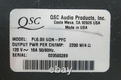 Powerlight Qsc 6.0 II Amplificateur Professionnel Non-pfc 6000-w 2 Canaux De Puissance #973