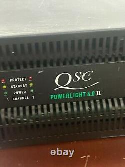 Powerlight Qsc 6.0 II Pl6.0ii Non-pfc 6000w Amplificateur De Pwr Professionnel De 2 Canaux